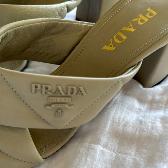 Prada Women's Cream Sandals - Picture 6 of 6